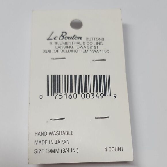 Le Bouton Brown Teddy Bear Buttons - Picture 4 of 4